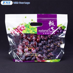 Bolsa de Plástico Transparente PE <span class=keywords><strong>con</strong></span> Cierre Hermético y Orificios de Ventilación, Personalizable <span class=keywords><strong>con</strong></span> Logotipo, para Alimentos, Frutas, Verduras, Uvas, Manzanas, Limones - Product Image 3