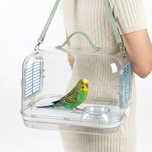 กระเป๋าใส่สัตว์ปีกแบบพกพา ขนาด 30 ซม. ระบายอากาศได้ดี มุมมองกว้าง สำหรับ<span class=keywords><strong>นก</strong></span>แก้ว เหมาะสำหรับการเดินทาง ท่องเที่ยวกลางแจ้ง และการไปเยี่ยมชมสัตวแพทย์ - Product Image 1