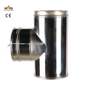 Tuyau de cheminée en acier inoxydable à double paroi isolé, résistant aux fuites, poli miroir, avec système de verrouillage par torsion, garantie de plus de 5 ans pour foyer <span class=keywords><strong>et</strong></span> poêle - Product Image 3