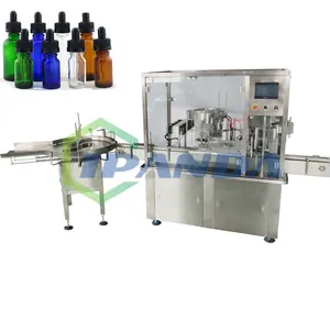 Automatic 15ml 30ml 60ml essential oil dropper bottle filling capping machine with 2 filling heads