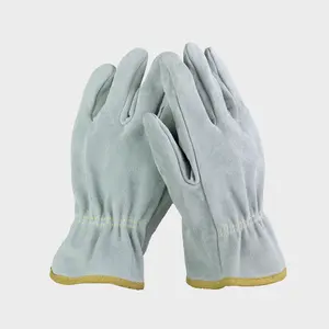 Hot selling Cowhide Mechanic Working Gloves