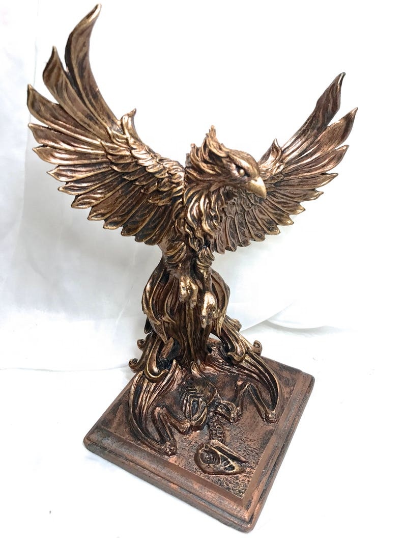 実物大の金属鋳造ブロンズ鳳凰鳥像彫刻| Alibaba.com