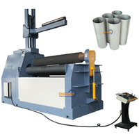 W12 Series CNC 4 tipos de rodillos de la máquina de laminación en la placa de metal Máquina de laminación CNC Automática Máquina dobladora de 4 rollos