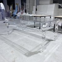Moderner Hochzeits-Acryl-Tisch / Acryl-Brauttisch / Acryl-Sweetheart-Tisch zur Dekoration