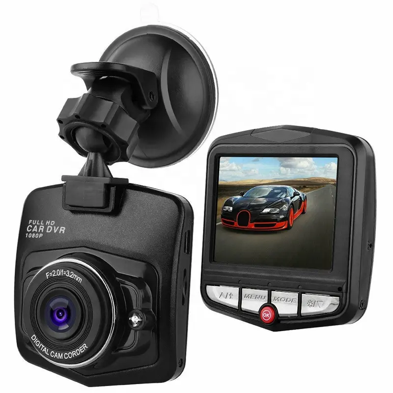 Câmera veicular gt300 blackbox, full hd, 1080p, gravador de vídeo, painel 1080p dvr, ângulo amplo de 170 graus 2.4 '720p câmera de carro sq11