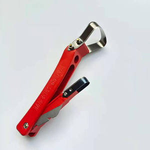 ที่ขูดเปลือกไม้สแตนเลส ด้ามจับพลาสติกสีแดง หัวเหลี่ยม หัวกลม เครื่องมือกำจัดโรคต้นไม้ สำหรับการตัดแต่งกิ่ง - Product Image 1