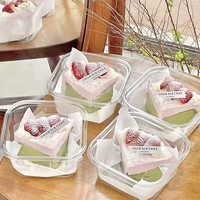 Récipient à pain en plastique transparent de haute qualité Boîtes à pain séché en plastique PET avec rouleaux suisses
