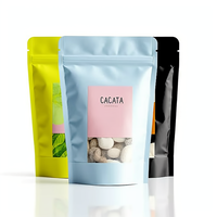 Sacs en plastique refermables personnalisés en gros, emballage alimentaire, sachet debout, fermeture éclair, sachet en aluminium pour le thé