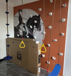 Sala <span class=keywords><strong>de</strong></span> juegos interior comercial personalizada y gimnasio infantil para el hogar, con barra <span class=keywords><strong>de</strong></span> <span class=keywords><strong>escalada</strong></span>, pared <span class=keywords><strong>de</strong></span> <span class=keywords><strong>escalada</strong></span> con cuerda y piscina <span class=keywords><strong>de</strong></span> bolas <span class=keywords><strong>de</strong></span> espuma en forma <span class=keywords><strong>de</strong></span> cubo - Product Image 4