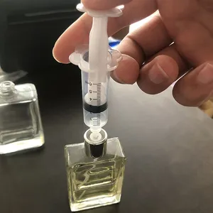 Mini ferramenta de plástico para distribuição de perfume, seringa de extração de perfume, bico dispensador de funil pequeno, bocal para distribuição de amostras