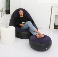 Ameublement gonflable Portable pliant pouf pouf bouffée canapé Tatami salon repose-pieds lit ensemble fête ameublement