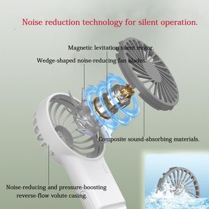 LOGO Customize Wind Air Cooling Hand Small Fan Portable Usb Desktop Rechargeable Handheld Mini Fan USB with <b>Hook</b> - Product Image 6
