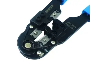 Pass Through Hsd Perforated Ethernet Connector Crimping Pliers Tools For Alcatel Rj45 Lan Rj45 Tl568 Kuwes Rj45 Rj11 Modular Cri