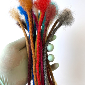Cheveux naturels brésiliens bon marché pour <span class=keywords><strong>dreadlocks</strong></span> artificiels faits à la main pour hommes - Product Image 3