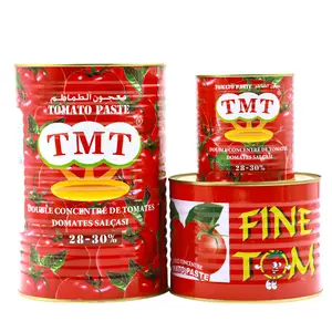 tomato paste wholesale 2200g TMT brand tin food made in china tomato paste processing plant