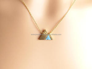 Collier en argent sterling 925, pierre précieuse de quartz rose, or de montagne, vermeil, finition mate - Product Image 3