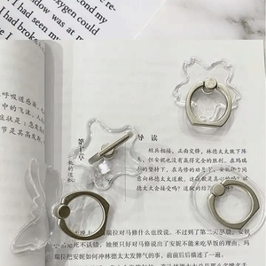 Sevimli tasarım su geçirmez Pc temizle akıllı telefon halka tutucu parmak için cep telefonu halkası <span class=keywords><strong>Stent</strong></span> - Product Image 3