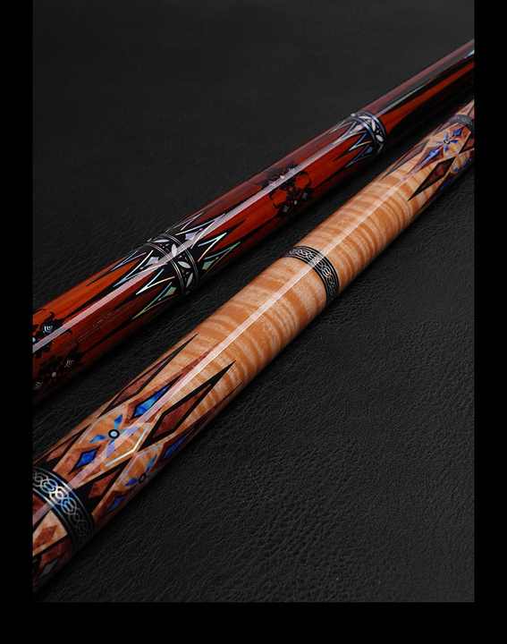 Stecca Da Biliardo In Fibra Di Carbonio 58", 2 Pezzi, Punta 12.4mm, Peso 540-567g, Per Professionisti - 2