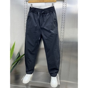 Men's Breathable Elastic Waist Straight Leg <b>Linen</b>/Cotton Canvas Casual Leisure Wear Summer White Pants - Product Image 4