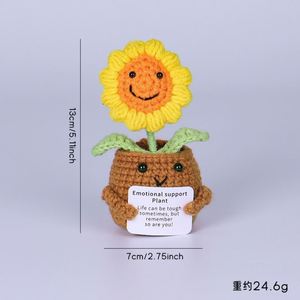 Divertido Mini Muñeco de Ganchillo de Patata Positiva de 3 Pulgadas, Juguete de Punto de Lana Suave para Apoyo Emocional, para el Día del Padre y Halloween - Product Image 4