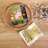 Günstige Großhandelspackung mit 10 Stück Reinigungs-Fußpads, Ingwer-Salz-Fußpflaster, Kinoki Reinigungs-Detox-Fußpads