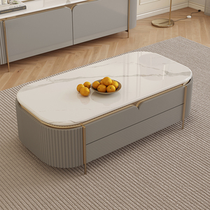 YSS, muebles modernos para sala <span class=keywords><strong>de</strong></span> estar, mesa <span class=keywords><strong>de</strong></span> centro <span class=keywords><strong>de</strong></span> mesa <span class=keywords><strong>de</strong></span> mármol <span class=keywords><strong>Real</strong></span> Natural <span class=keywords><strong>de</strong></span> lujo/mesa <span class=keywords><strong>de</strong></span> centro con patas <span class=keywords><strong>de</strong></span> Metal <span class=keywords><strong>de</strong></span> acero inoxidable - Product Image 4