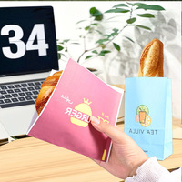 Sac en papier kraft jetable personnalisable, emballage de sandwich résistant à l'huile pour hot dogs, pop-corn, snacks, emballage pour usage alimentaire
