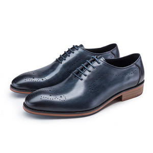 Zapatos Oxford de Hombre Británicos, Impermeables, de Cuero Genuino, Punta Cerrada, Hechos a Mano, para Boda, Formales, Casuales de Negocios, Antideslizantes, con Hebillas y Correas - Product Image 3