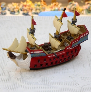 Barco pirata de estilo veraniego, serie mediterránea, bar, <span class=keywords><strong>restaurante</strong></span>, accesorios de decoración, barco pirata de resina, 30CM - Product Image 4