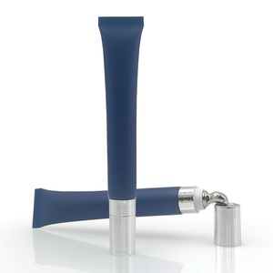 Tubes d'emballage en plastique de luxe en gros 10ML 15ML pour brillant à lèvres et crème contour des yeux, avec applicateur de massage métallique personnalisé pour cosmétiques - Product Image 2
