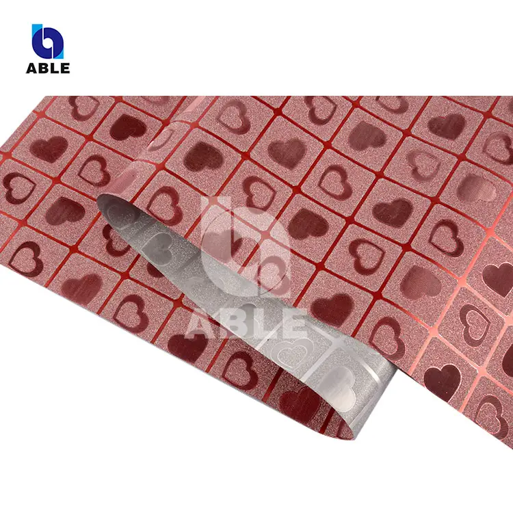 Wholesale 50*70cm red hearts PP glitter tissue sheet gift wrapping paper for presents wrapping on Christmas wedding