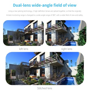 Ngoài trời 4MP icsee App không dây <span class=keywords><strong>WIFI</strong></span> CCTV <span class=keywords><strong>Camera</strong></span> 180 độ <span class=keywords><strong>IP</strong></span> an ninh với ống kính kép Mini toàn cảnh Bullet Mạng Ngoài trời sử dụng - Product Image 5