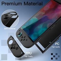 Casing Dockable ramping untuk Nintendo Switch 2, penutup Grip TPU lembut 2025 inci (7.9) dapat dilepas