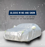 Accessoires de voiture Housse de voiture universelle Imperméable Coupe-vent Protection solaire Toutes saisons Résistante aux rayures Peva avec coton