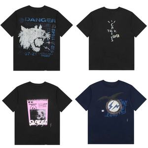 2025 caliente verano marca de alta calidad American Hip Hop Tee <span class=keywords><strong>Travis</strong></span> camiseta diseño de moda Logo personalizado camiseta Streetwear para hombres - Product Image 1