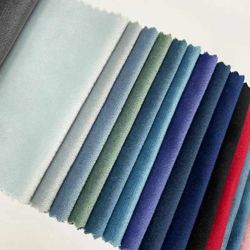 Modern tasarımlar lüks yüksek kalite için 100% polyester döşemelik kumaş hollanda kadife kumaş perde ve kanepe kumaş