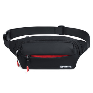 Sac banane de sport imperméable avec plusieurs poches zippées, sangle de taille réglable, léger, pour la course à pied et le cyclisme, pour hommes et femmes - Product Image 1