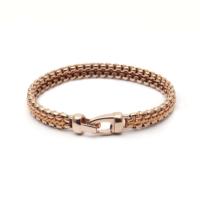 Bracelet tressé unisexe en acier inoxydable 316L plaqué or, fait main, étanche, style classique et tendance, idéal comme cadeau