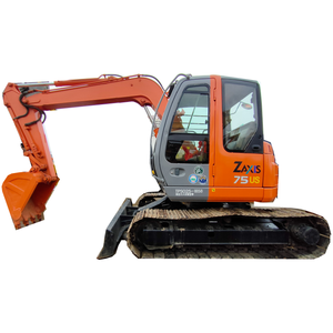 Energy-Saving Design Multi-Mode Fish <b>Pond</b> Expansion Digging 7 Ton Hitachi ZX75US Used Mini Excavator Isuzu Engine Motor Gearbox - Product Image 1