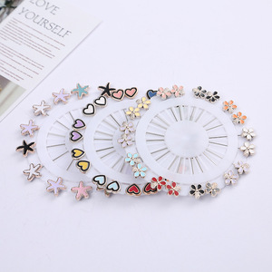 Neue Multi-Style 20 Stück kleine Blume Metall Sorte Schal Bandana Position ierung Hijab Pin