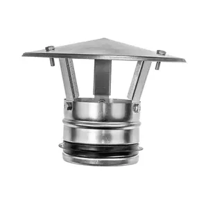 JH-Mech Attractive Considerable Design Adjustable Straight Cut Edges Durable Carbon Steel Chimney Cap Modern