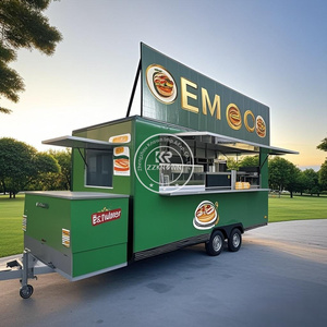 Remorques de bar mobiles entièrement équipées Coffee Van Burger BBQ Pizza Catering Mobile Business Food Truck avec cuisine complète - Product Image 4