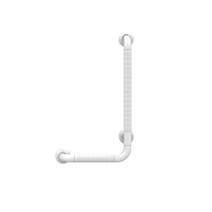 ราวจับห้องน้ำรูปตัว L ยี่ห้อ Zhi Nian ขนาด 60x35 ซม. สีขาว พร้อมที่จับกันลื่น สำหรับผู้สูงอายุและผู้พิการ เพื่อความปลอดภัย - Product Image 1