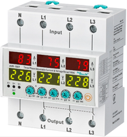 Samwha-dsp AVR-100TF 100A Relais de protection automatique contre les surtensions et les sous-tensions triphasé sur rail DIN