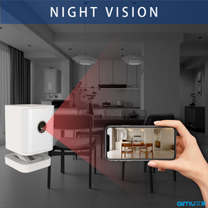 Tuya Smart Life APP Smart 4MP WiFi Pequeño 2K PTZ Batería inalámbrica Camearas Wide Angel Pan Tilt Audio bidireccional Cámara de seguridad - Product Image 6