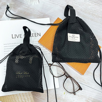 Prix usine Nylon Mesh Net Cordon Sac pour Sport Épicerie Balle Lavage Vêtements Chaussures Lunettes Cadres Promotion Utilisation