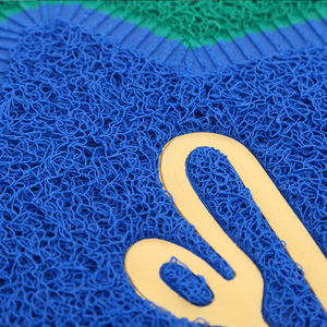 Paillasson personnalisé en gros avec logo, en plastique, pour l'extérieur et l'intérieur, coussin en PVC, paillasson d'accueil pour <span class=keywords><strong>porte</strong></span> d'entrée - Product Image 4