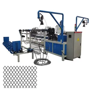 Semi Automatic Chain Link Fence Machine Factory Chain Link Wire Mesh Making Machine