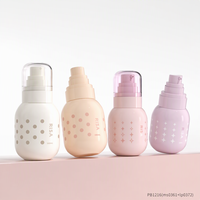 Flacon pulvérisateur 100 ml en PET avec pompe, ensemble de flacons de lotion rechargeables, distributeur cosmétique pour les soins des cheveux des enfants, sérum, soins de la peau