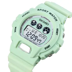 Nieuwste Digitale Sport Horloge Skmei 1775 5ATM Waterdichte Digitale Horloge Siliconen Band Kids Tiener Horloge